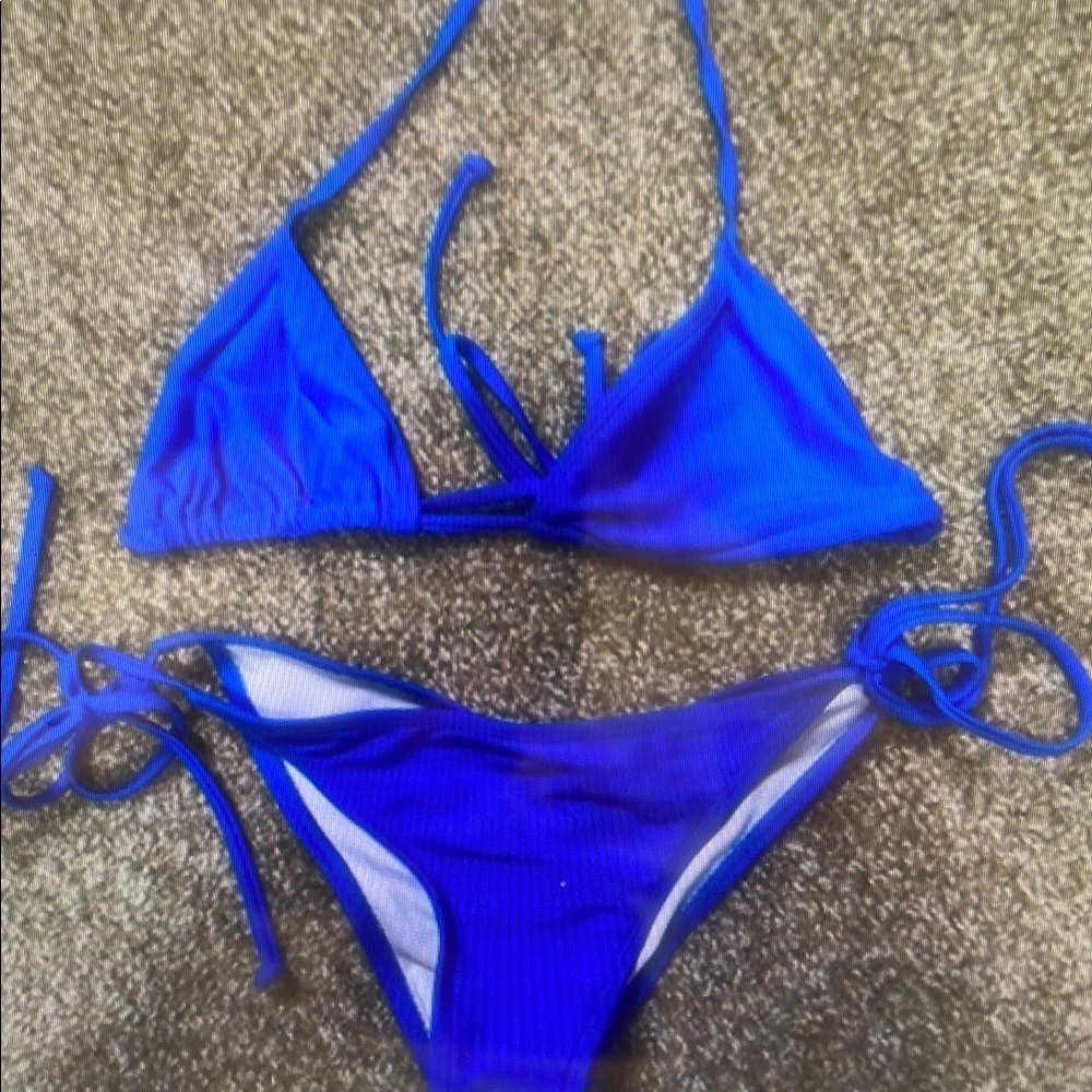 Vibrant Blue Bikini Set